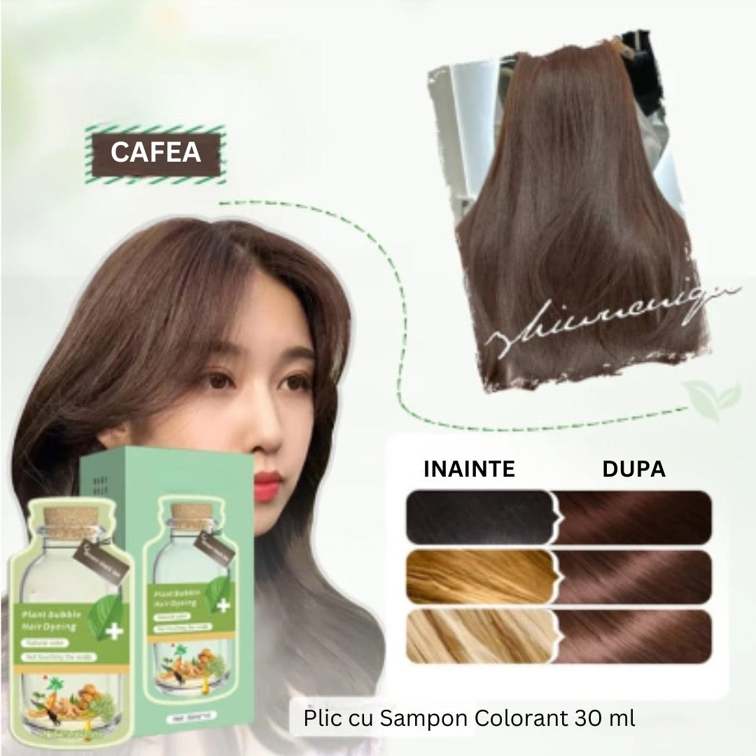 Sampon colorant pe baza de plante