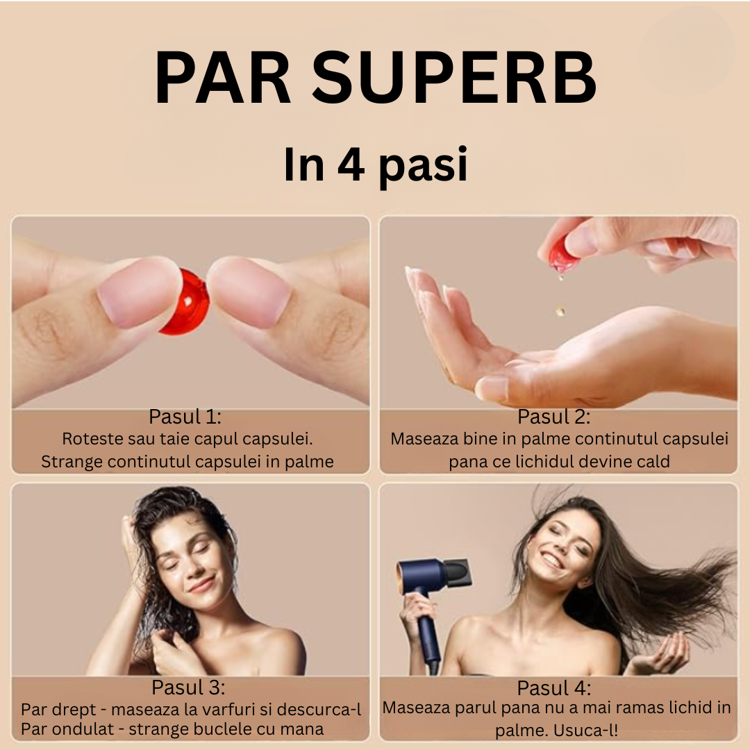 Capsule cu vitamine pentru păr – frumusețe concentrată în fiecare picătură